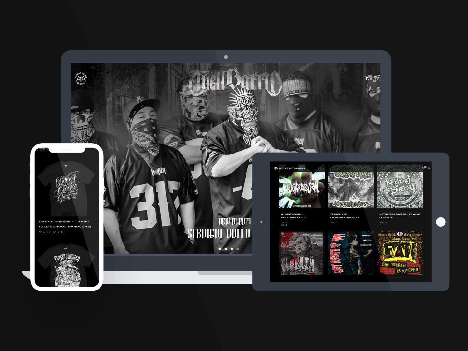 Record Label Website Design Brooklyn NY - To The Point Records