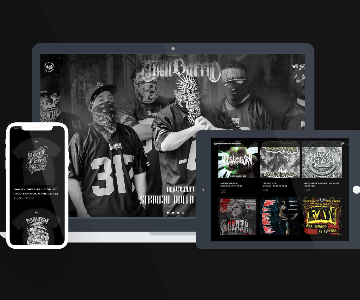 Record Label Website Design Brooklyn NY - To The Point Records