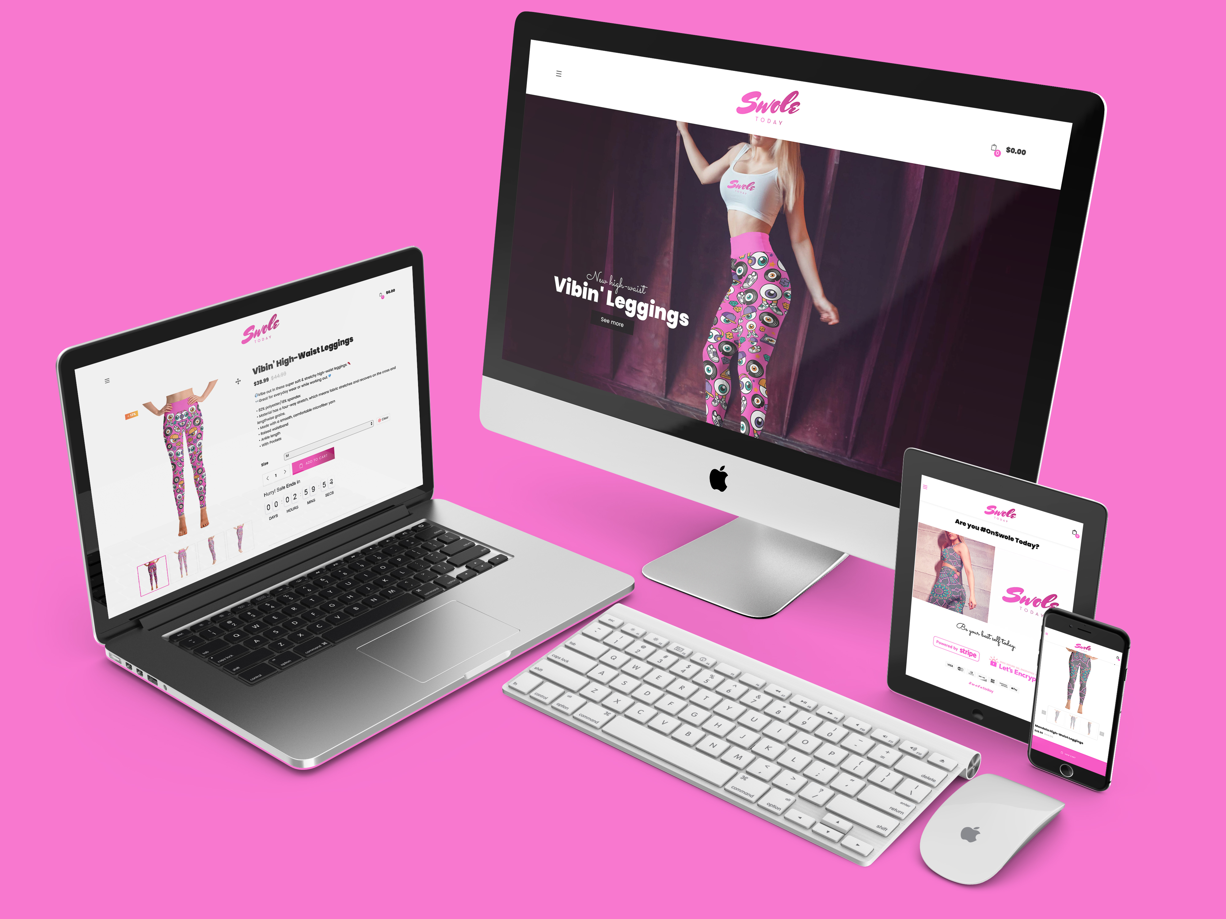 Swole.Today – Fitness Apparel Brand – eCommerce Design