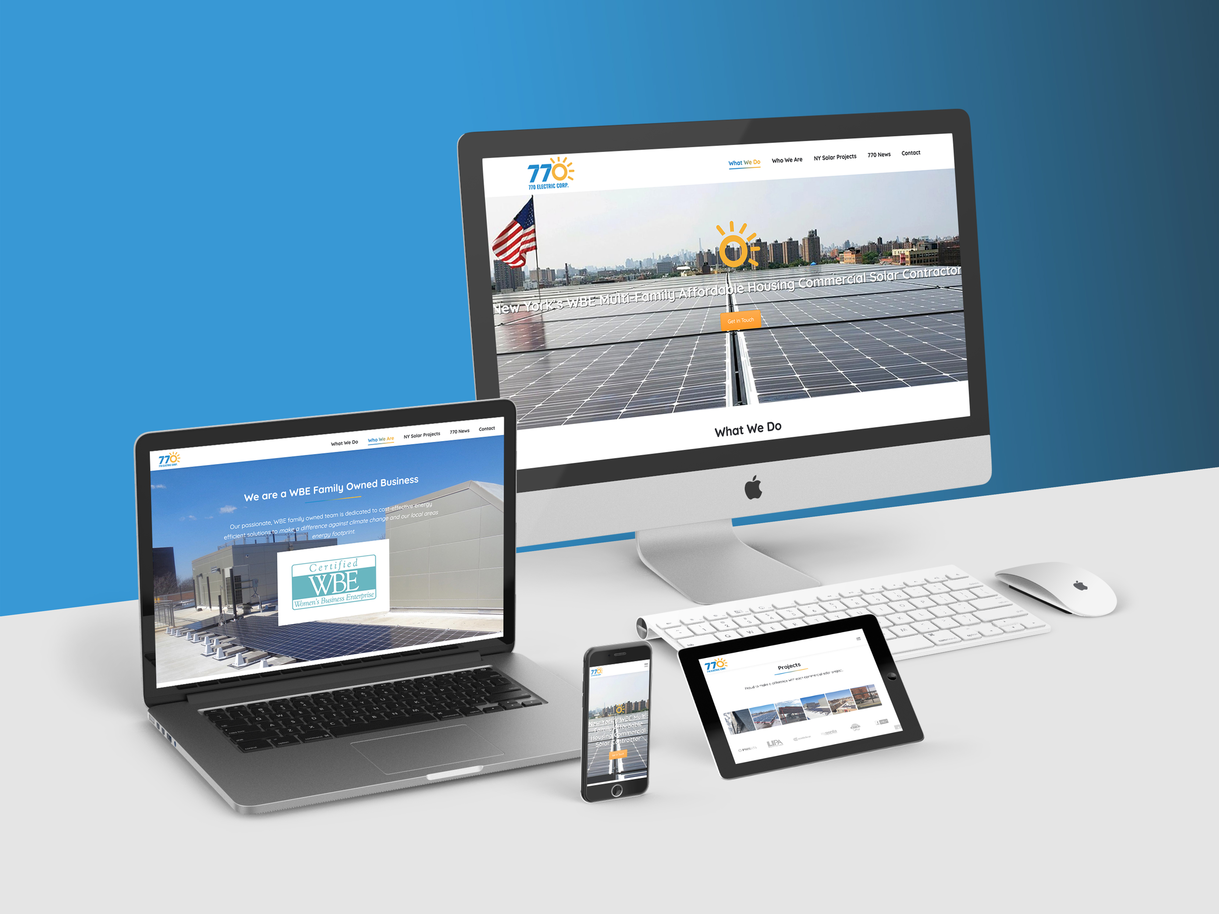 770 Electric Corp. – Branding Design (Logo & Print Collateral) – Website Design – Search Engine Optimization